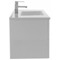 Modern Wall Mount Bathroom Vanity & Sink, 38